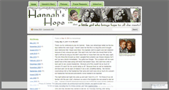 Desktop Screenshot of hannahshope.wordpress.com