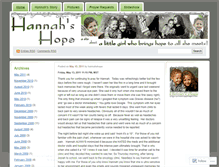 Tablet Screenshot of hannahshope.wordpress.com