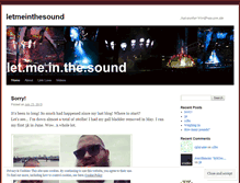 Tablet Screenshot of letmeinthesound.wordpress.com