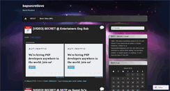 Desktop Screenshot of bapsecretlove.wordpress.com