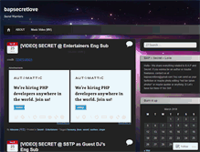 Tablet Screenshot of bapsecretlove.wordpress.com