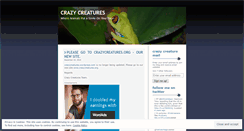 Desktop Screenshot of crazycreatures.wordpress.com