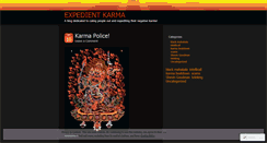 Desktop Screenshot of expedientkarma.wordpress.com