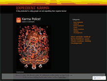 Tablet Screenshot of expedientkarma.wordpress.com
