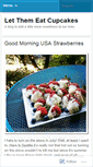 Mobile Screenshot of letthemcupcake.wordpress.com
