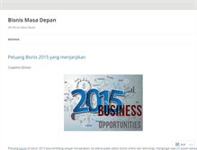 Tablet Screenshot of bisnisvisi.wordpress.com