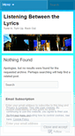 Mobile Screenshot of listening4life.wordpress.com