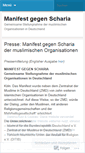 Mobile Screenshot of manifestgegenscharia.wordpress.com