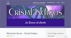 Desktop Screenshot of cristalindigos.wordpress.com