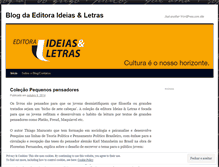 Tablet Screenshot of editoraideiaseletras.wordpress.com