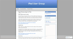 Desktop Screenshot of ipadusergroup.wordpress.com