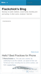 Mobile Screenshot of flackchick.wordpress.com