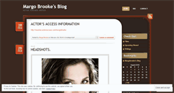 Desktop Screenshot of margobrooke.wordpress.com