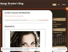 Tablet Screenshot of margobrooke.wordpress.com