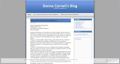 Desktop Screenshot of donnacornell.wordpress.com