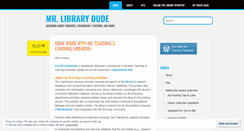 Desktop Screenshot of mrlibrarydude.wordpress.com