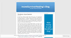 Desktop Screenshot of incestsurvivorhealing.wordpress.com