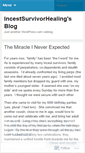 Mobile Screenshot of incestsurvivorhealing.wordpress.com