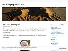 Tablet Screenshot of geographyoflife.wordpress.com