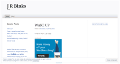 Desktop Screenshot of jrbinks.wordpress.com