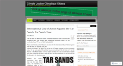 Desktop Screenshot of climatejusticeottawa.wordpress.com