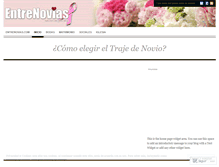 Tablet Screenshot of entrenovias.wordpress.com