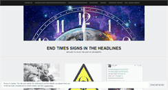 Desktop Screenshot of endtimessigns.wordpress.com