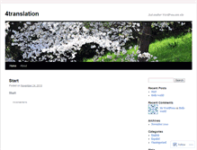 Tablet Screenshot of 4translation.wordpress.com