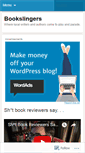 Mobile Screenshot of bookslingers.wordpress.com