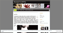 Desktop Screenshot of necrosis13.wordpress.com