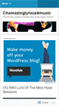 Mobile Screenshot of chamazinglyface4music.wordpress.com