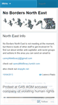 Mobile Screenshot of nobordersnortheast.wordpress.com