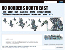 Tablet Screenshot of nobordersnortheast.wordpress.com