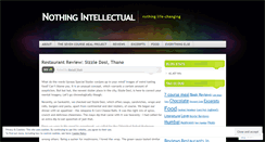 Desktop Screenshot of nothingintellectual.wordpress.com