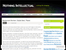 Tablet Screenshot of nothingintellectual.wordpress.com