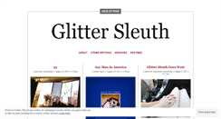 Desktop Screenshot of glittersleuth.wordpress.com