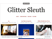 Tablet Screenshot of glittersleuth.wordpress.com