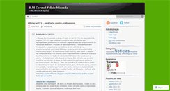 Desktop Screenshot of coronelfelicio.wordpress.com