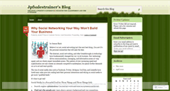 Desktop Screenshot of jpfsalestrainer.wordpress.com