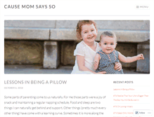 Tablet Screenshot of causemomsays.wordpress.com