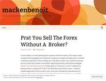 Tablet Screenshot of mackenbenoit.wordpress.com