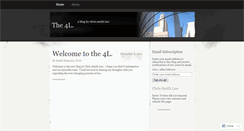 Desktop Screenshot of chrissmithlaw.wordpress.com