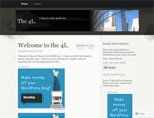 Tablet Screenshot of chrissmithlaw.wordpress.com