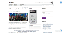 Desktop Screenshot of mesran.wordpress.com