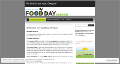 Desktop Screenshot of fooddayoregon.wordpress.com