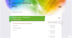 Desktop Screenshot of andrewswritingclass.wordpress.com