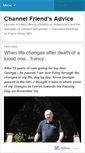Mobile Screenshot of channelingfriend.wordpress.com