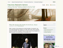 Tablet Screenshot of channelingfriend.wordpress.com