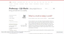 Desktop Screenshot of probaway.wordpress.com