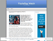 Tablet Screenshot of fizzleflop.wordpress.com